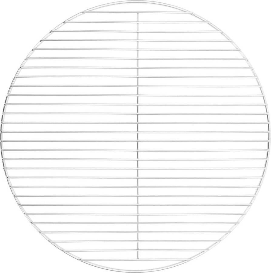VidaXL Barbecuerooster rond Ø54 cm 304 roestvrij staal