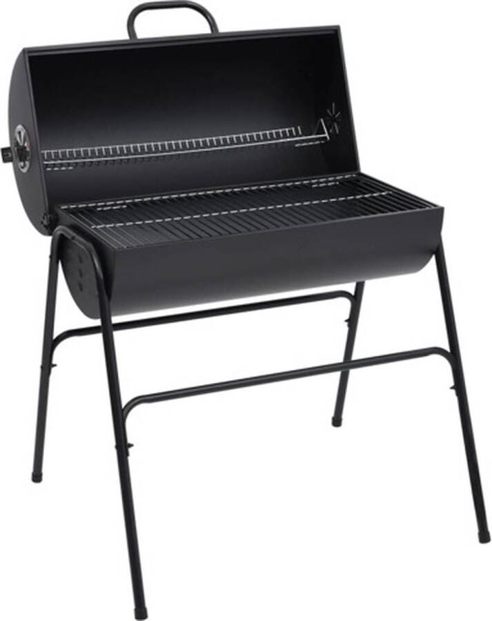 VidaXL Barbecuevat Met 2 Kookroosters 80x95x90 Cm Staal Zwart