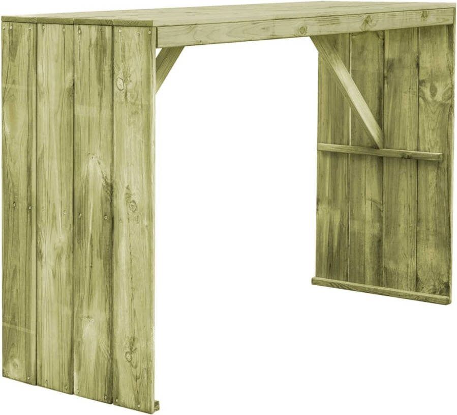 VidaXL Bartafel 170x60x110 Cm Fsc Geïmpregneerd Grenenhout