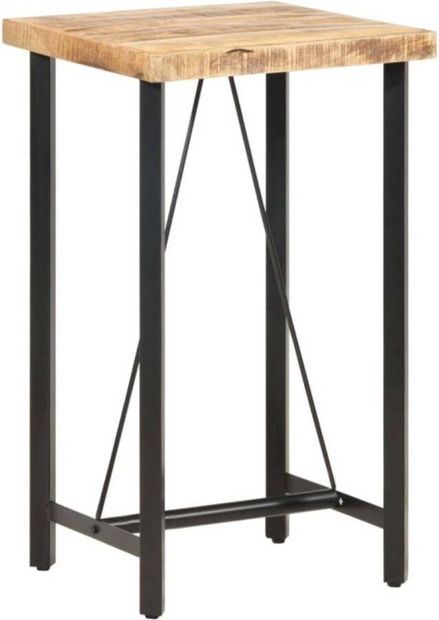Vida XL vidaXL Bartafel 60x60x107 cm ruw mangohout-VXL-286610