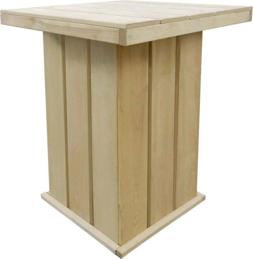 VIDAXL Buiten Eettafel 1 Bruin 75 X 75 X 110 Cm Buiteneettafel
