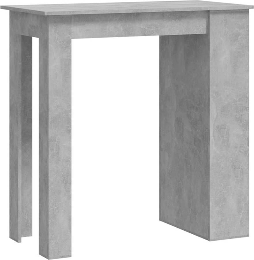 VidaXL -Bartafel-met-opbergrek-102x50x103 5-cm-spaanplaat-betongrijs