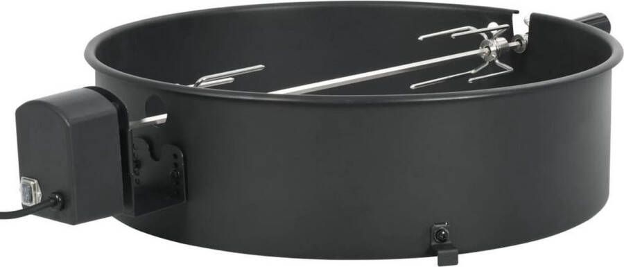 VidaXL BBQ rotisserie ring 57 cm zwart