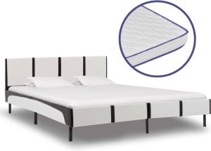 VidaXL Bed met traagschuim matras kunstleer 160x200 cm