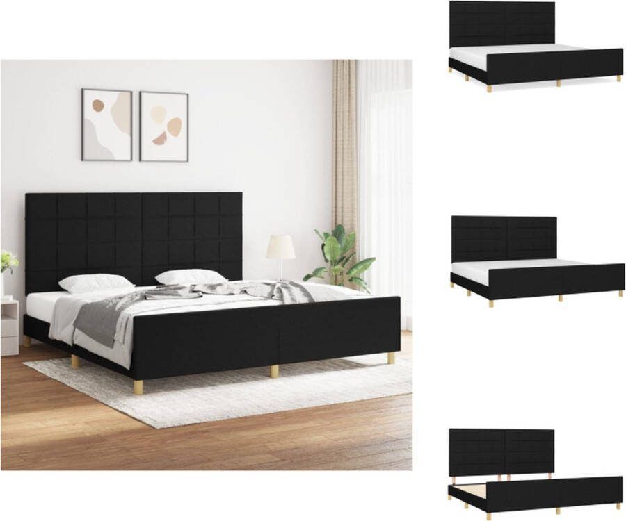 VidaXL Bedframe Bedframes 203x206cm Zwart Bed