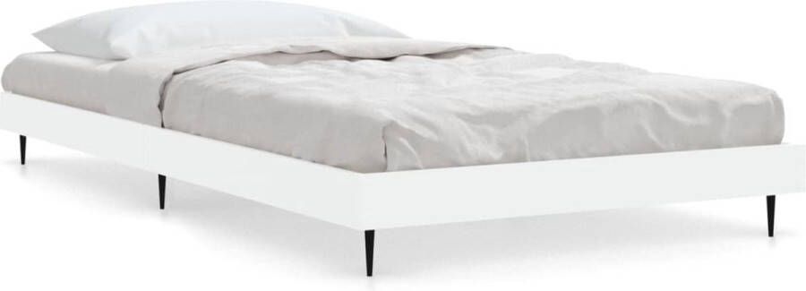 VidaXL -Bedframe-bewerkt-hout-wit-100x200-cm