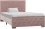 VidaXL -Bedframe-fluweel-roze-100x200-cm - Thumbnail 1