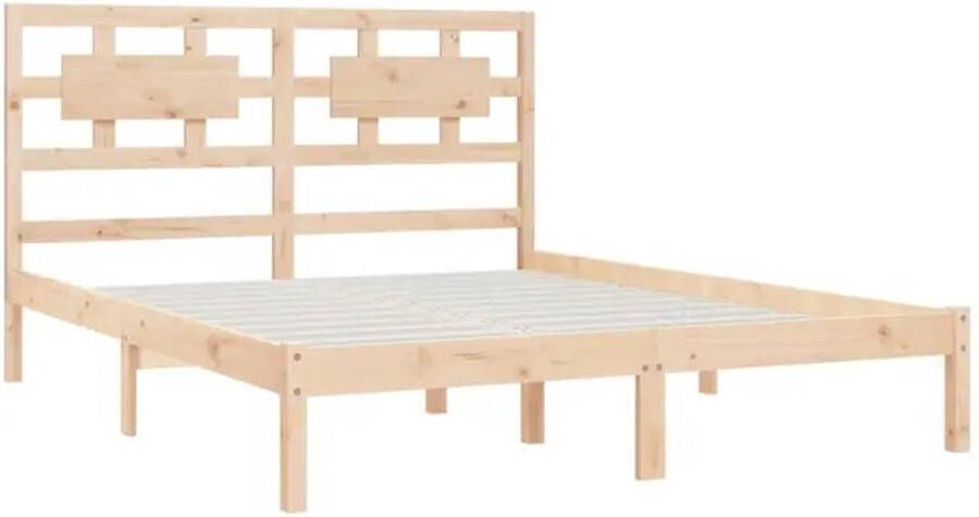 vidaXL Bedframe massief grenenhout 120x200 cm