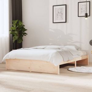 VidaXL Bedframe massief grenenhout 140x200 cm
