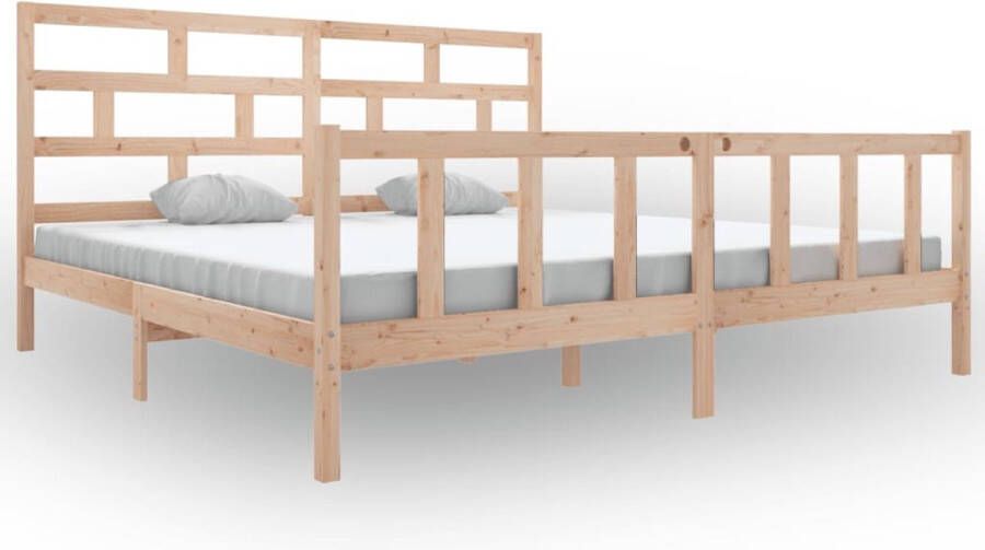 VidaXL -Bedframe-massief-grenenhout-180x200-cm-Super-King-Size