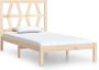 VidaXL Bedframe massief grenenhout 75x190 cm 2FT6 Small Single - Thumbnail 1