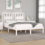 VidaXL Bedframe massief grenenhout wit 120x190 cm 4FT Small Double - Thumbnail 8