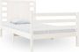 VidaXL Bedframe zonder matras massief grenenhout wit 140x200 cm - Thumbnail 1