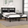 VidaXL -Bedframe-massief-grenenhout-zwart-120x190-cm-4FT-Small-Double - Thumbnail 3