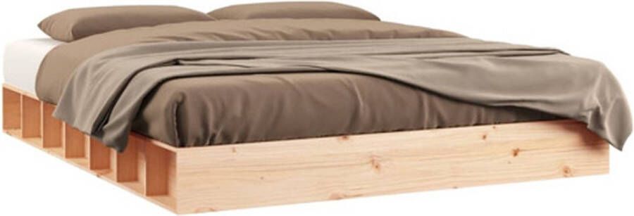 VidaXL Bedframe massief hout 150x200 cm 5FT King Size