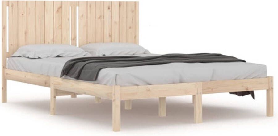 VidaXL Bedframe massief hout 150x200 cm 5FT King Size