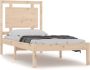 VidaXL Bedframe massief hout 75x190 cm 2FT6 Small Single - Thumbnail 1