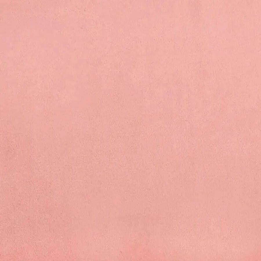 VidaXL -Bedframe-met-hoofdeinde-fluweel-roze-180x200-cm