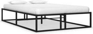 VidaXL Bedframe metaal zwart 120x200 cm