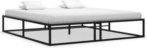 VidaXL Bedframe metaal zwart 160x200 cm