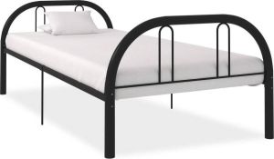 VidaXL Bedframe metaal zwart 90x200 cm