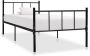 VidaXL -Bedframe-metaal-zwart-90x200-cm - Thumbnail 1