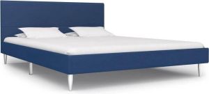VidaXL Bedframe stof blauw 140x200 cm