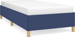 VidaXL Bedframe stof blauw 90x200 cm