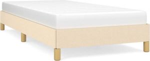 VidaXL Bedframe stof crème 80x200 cm