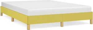 VidaXL Bedframe stof groen 140x190 cm