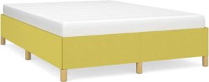 VidaXL Bedframe stof groen 140x190 cm