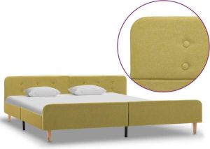 VidaXL Bedframe stof groen 180x200 cm