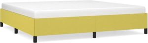 VidaXL Bedframe stof groen 200x200 cm