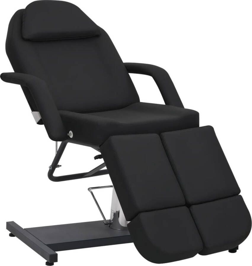 VidaXL Behandelstoel 180x62x78 cm kunstleer zwart