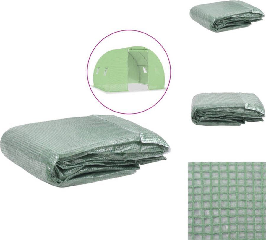 VidaXL Beschermhoes Kweekkas 200x300x200 cm Groen PE Tuinmeubelhoes