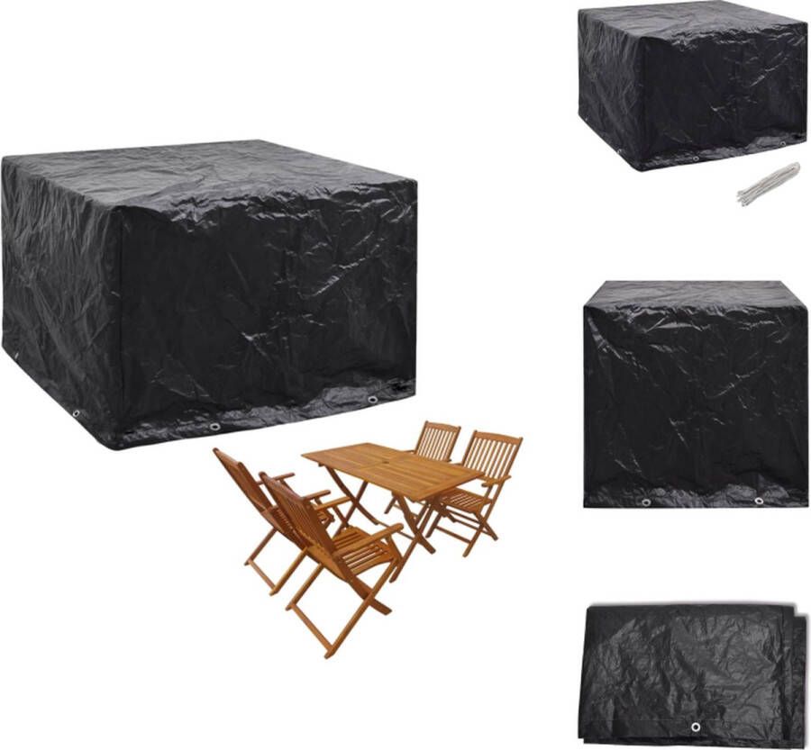 VidaXL Beschermhoes Tuinmeubelset 122x112x98 cm waterdicht en UV-bestendig Tuinmeubelhoes