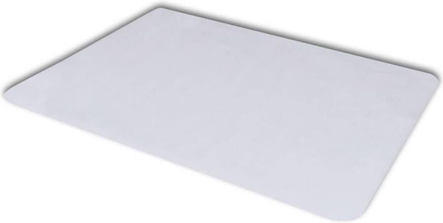 VidaXL Beschermingsmat voor laminaatvloer PVC Wit 90 cm x 120 cm Vuilafstotend Geluiddempend