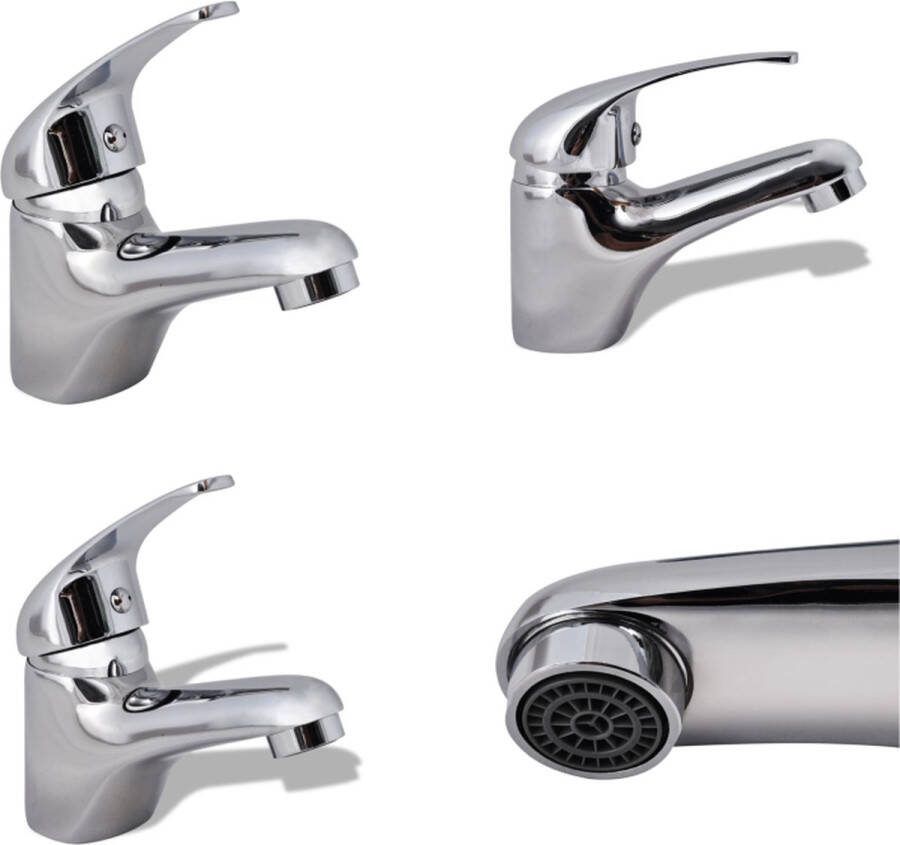 VidaXL Bidetkraan 2 st chroom Bidetkraan Bidetkranen Bidet Kraan Bidet Kranen