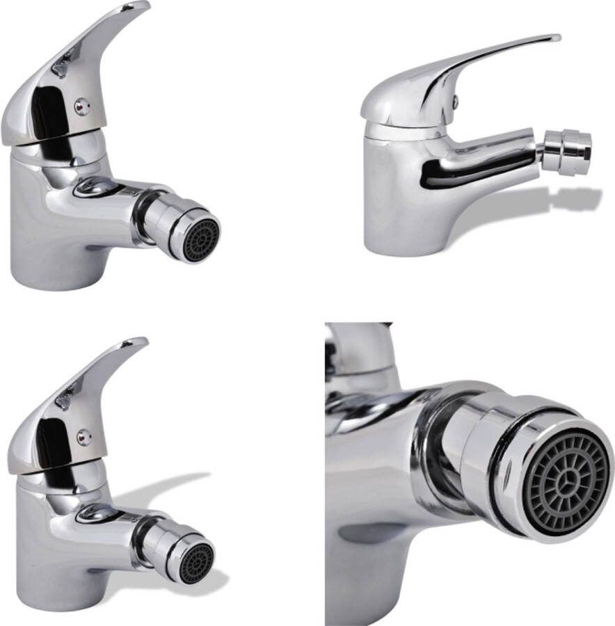 VidaXL Bidetkraan 2 st chroom Bidetkraan Bidetkranen Bidet Kraan Bidet Kranen