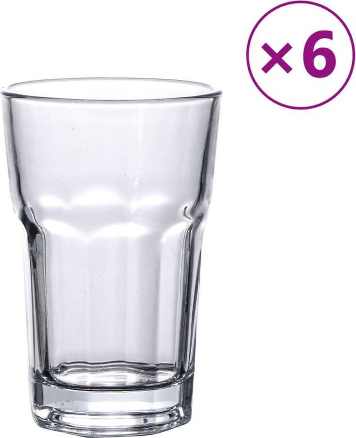 VidaXL Bierglazen 6 st 295 ml