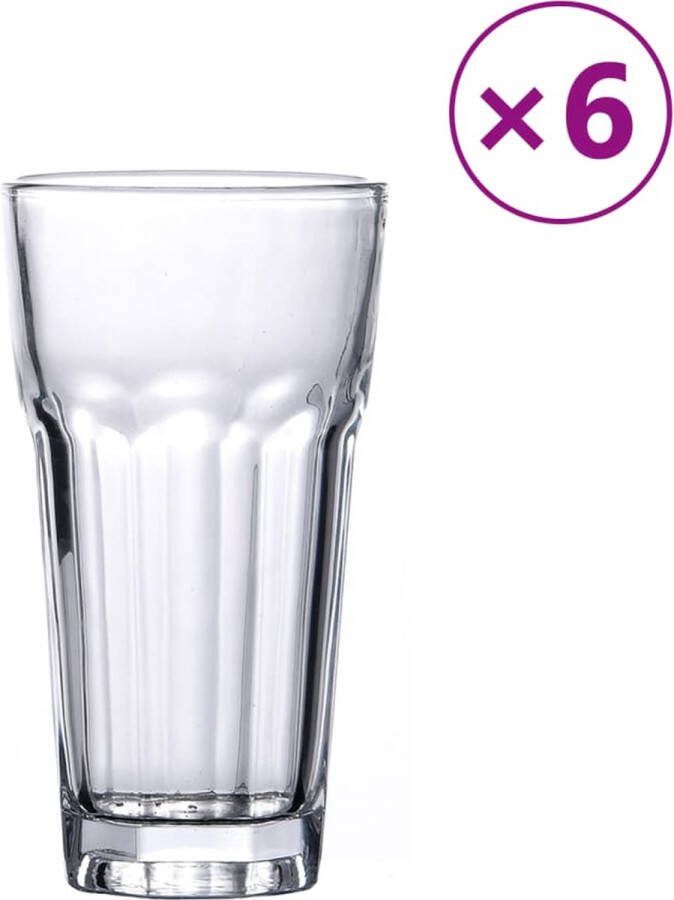 VidaXL Bierglazen 6 st 310 ml