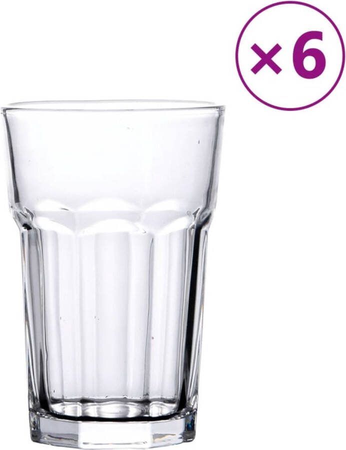 VidaXL Bierglazen 6 st 415 ml