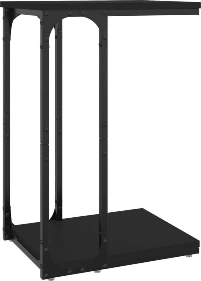 VidaXL -Bijzettafel-40x30x60-cm-bewerkt-hout-zwart