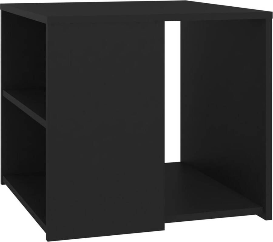 VidaXL Bijzettafel 50x50x45 cm bewerkt hout zwart