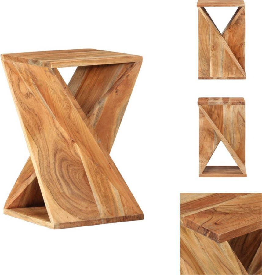 VidaXL Bijzettafel Acaciahout 35x35x55 cm Rustiek houten design Tafel