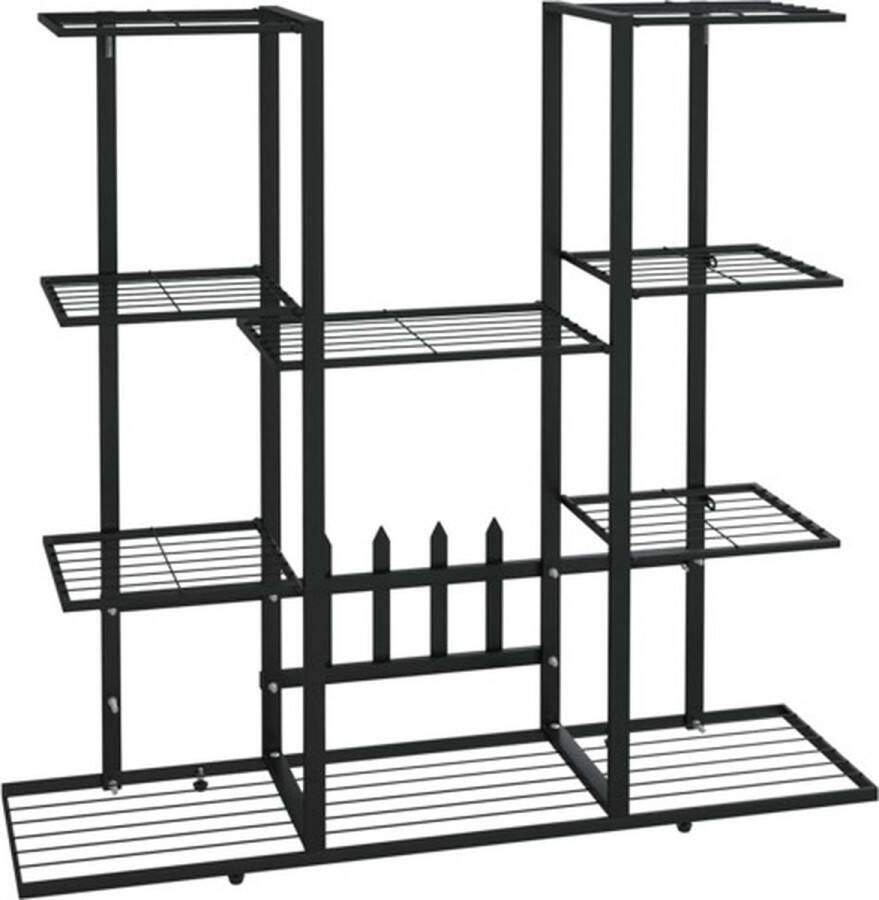 VidaXL -Bloemenstandaard-94 5x25x89-cm-ijzer-zwart