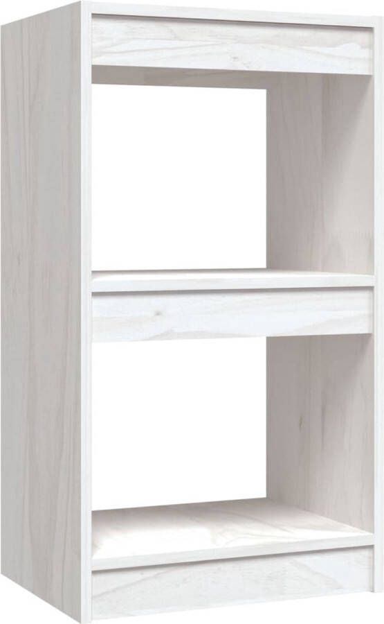 VidaXL Prolenta Premium Boekenkast 40x30x71 5 cm massief grenenhout wit