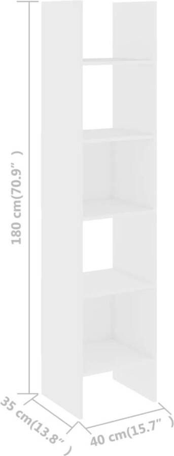 VidaXL -Boekenkast-40x35x180-cm-bewerkt-hout-wit