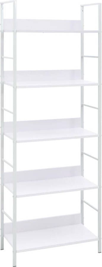 VidaXL Boekenkast 5 schappen 60x27 6x158 5 cm spaanplaat wit VDXL_288228