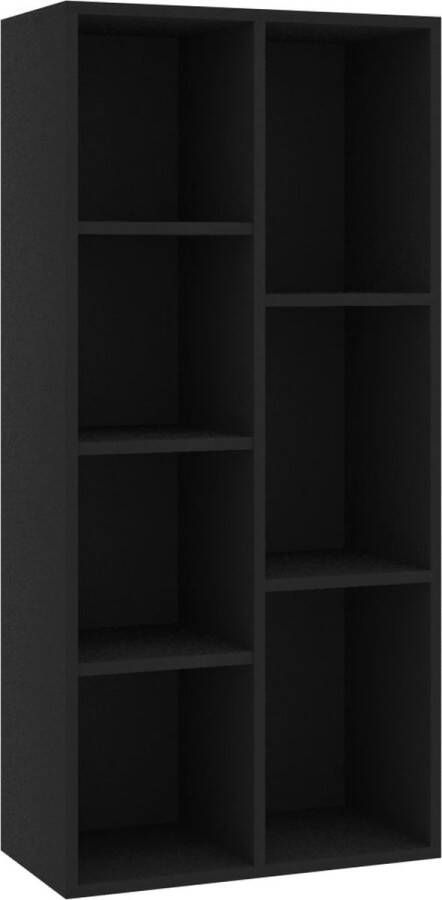 VidaXL Prolenta Premium Boekenkast 50x25x106 cm bewerkt hout zwart